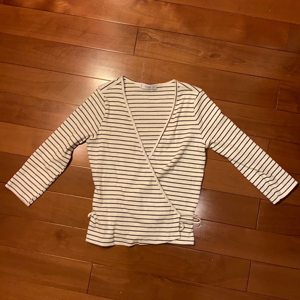 Striped Wrap Shirt
